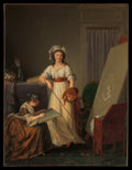 The Interior of a Woman Painter's Studio by Marie Victoire Lemoine - Oil Painting canvas print