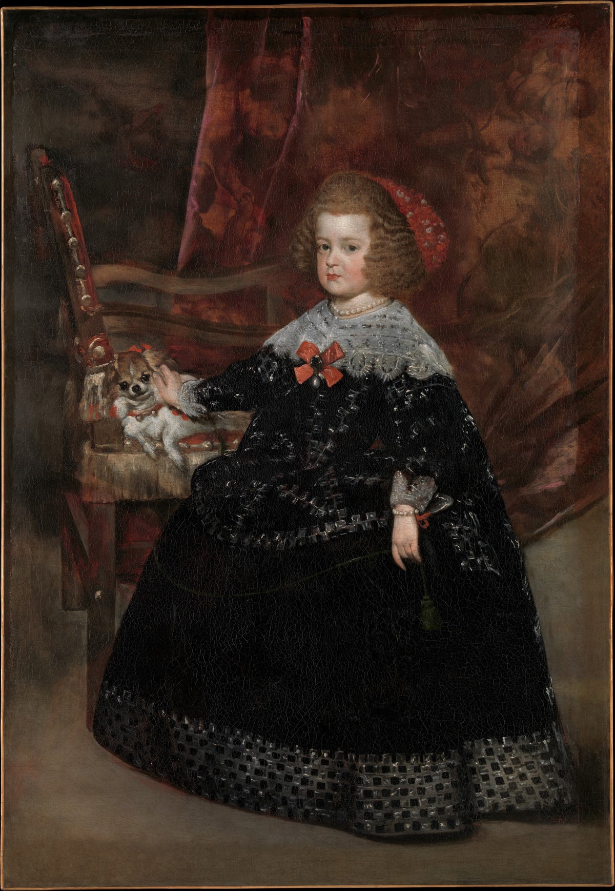 Mara Teresa 16381683, Infanta of Spain by Juan Bautista Martínez del Mazo - Oil Painting canvas print