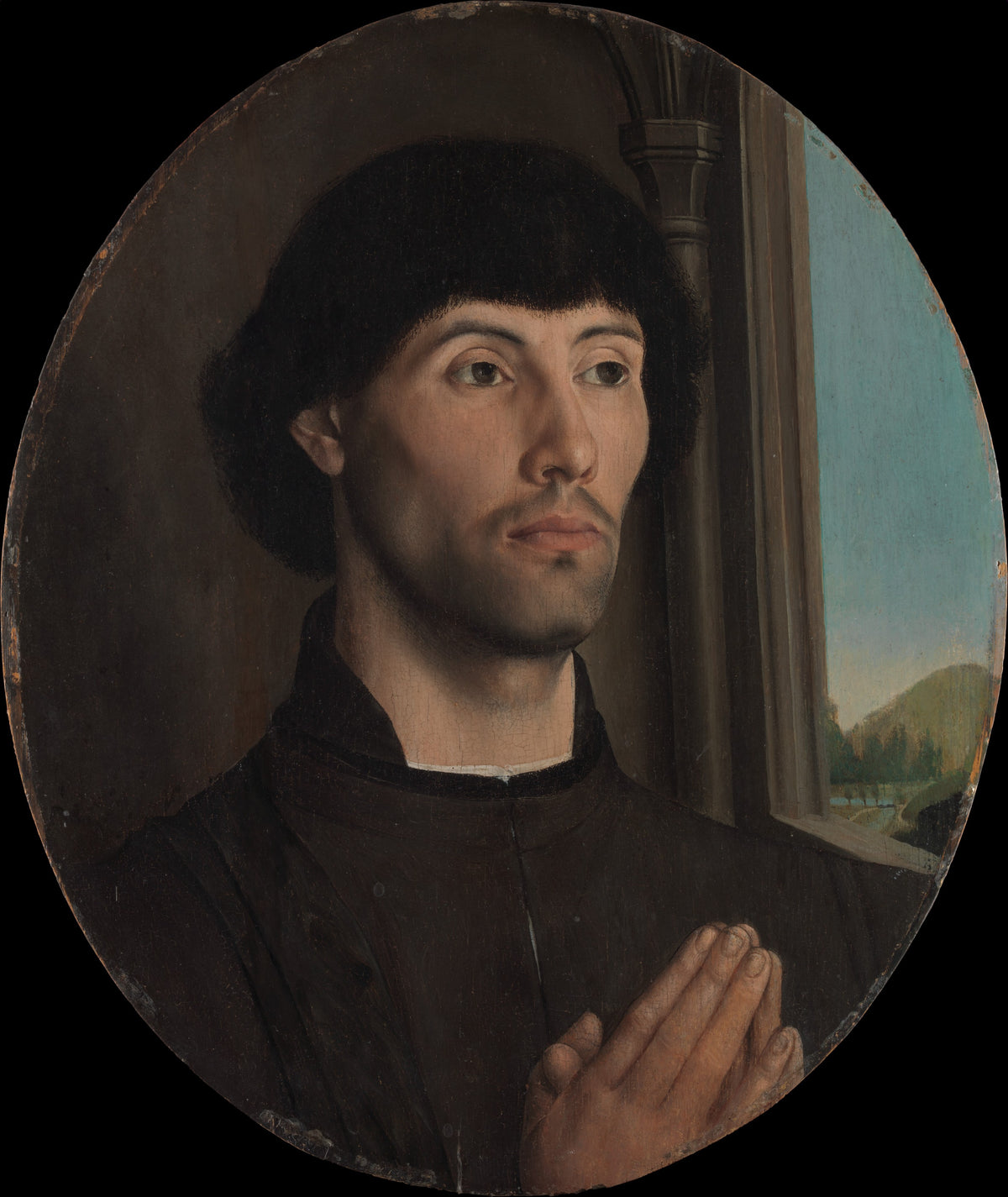 Portrait of a Man by Hugo van der Goes - Classic Art canvas print