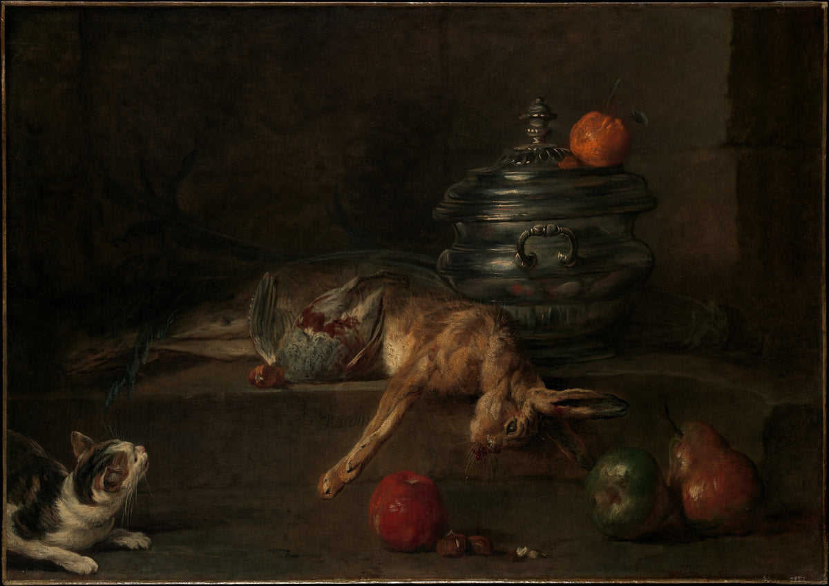 The Silver Tureen by Jean Siméon Chardin - Oil Painting canvas print