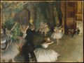 The Rehearsal of the Ballet Onstage by Edgar Degas - Impressionist canvas print