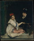 Girls at a Window by Raimundo de Madrazo y Garreta - Oil Painting canvas print