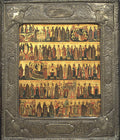 Calendar of Saints and Festivals by Russian Painter - Tempera canvas print