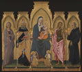 Madonna and Child with Saints by Giovanni di Paolo (Giovanni di Paolo di Grazia) - Tempera canvas print