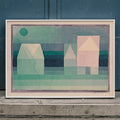 Trois maisons Poster by Moryarty - Oil Painting canvas print