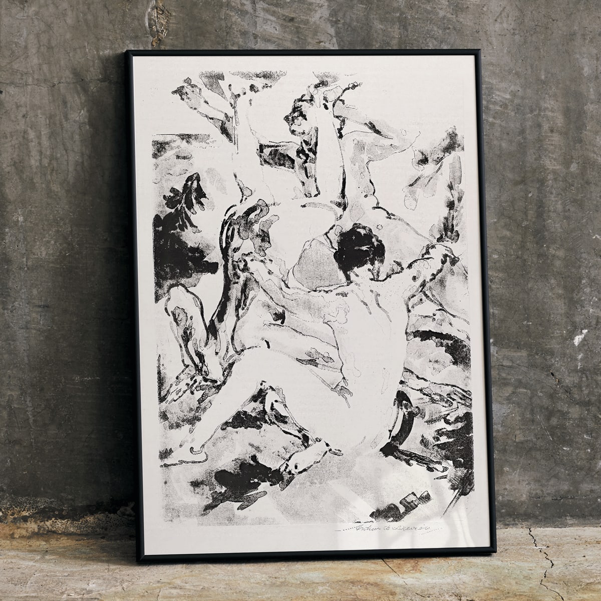 Trois acrobates Poster by Moryarty - Oil Painting canvas print