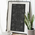 Diagramme n6 Poster by Moryarty - Oil Painting canvas print