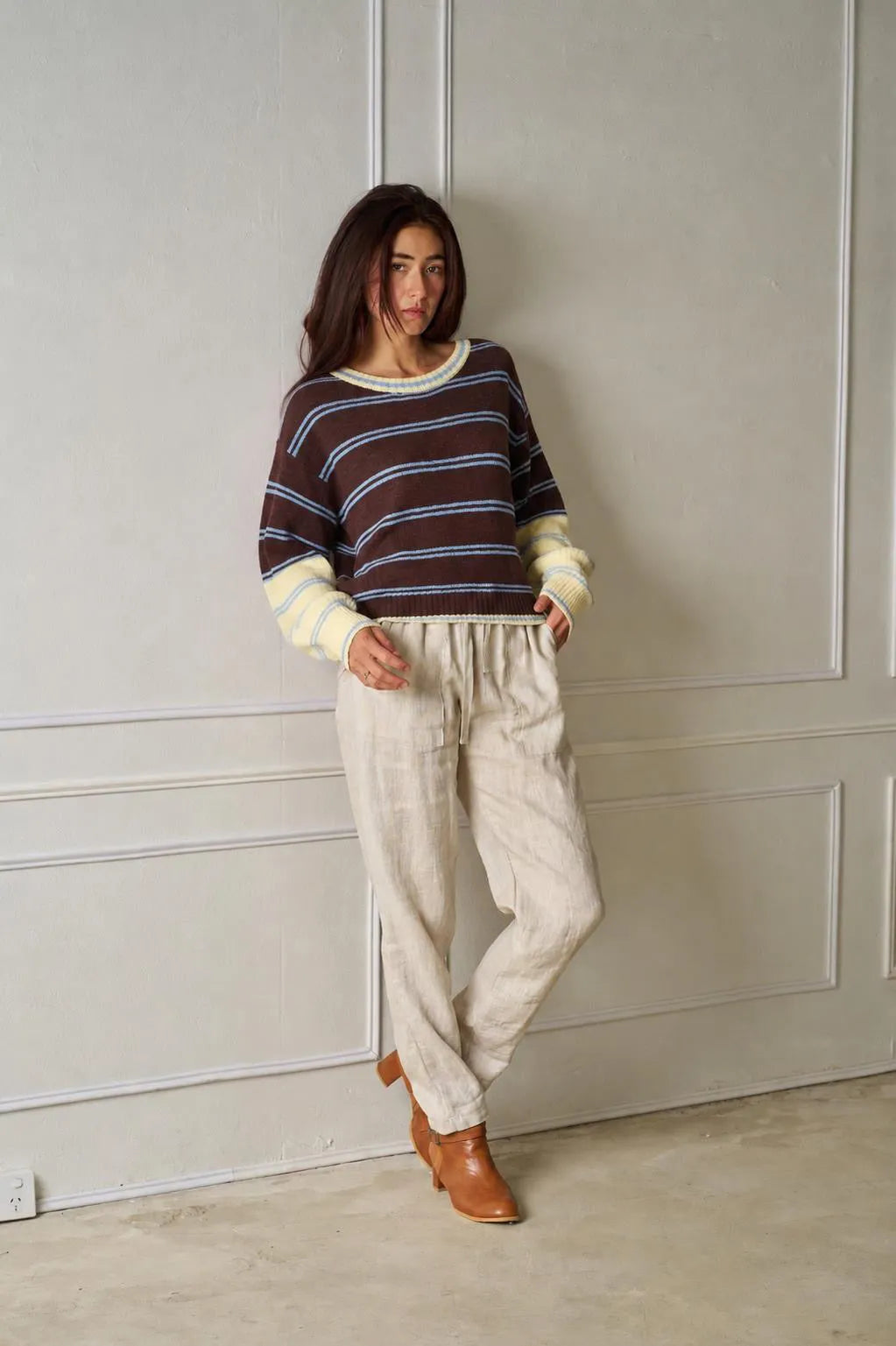 Amarillo Long Sleeve Knit Tee