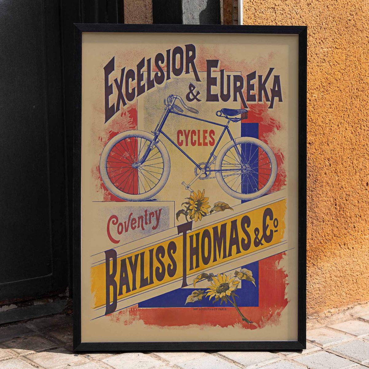 Cycles Excelsior et Eureka Poster by Moryarty - Oil Painting canvas print