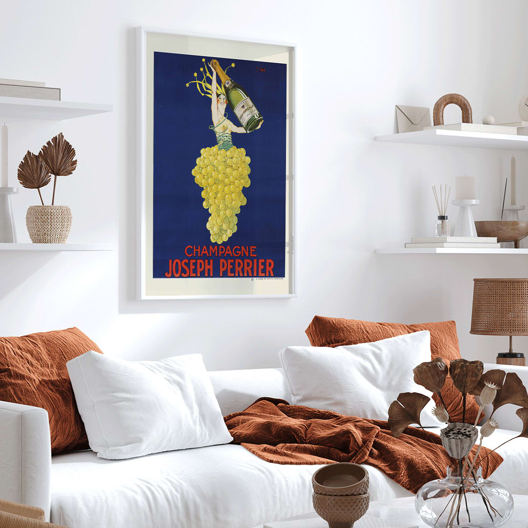 Champagne Joseph Perrier Poster by Moryarty - Oil Painting canvas print