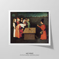The Conjurer  Bosch  Art Print by Without A Frame - Oil Painting canvas print