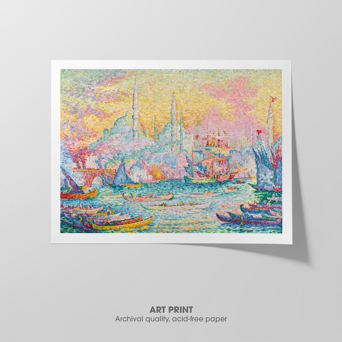 The Golden Horn, Constantinople  Signac  Art Print by Without A Frame - Oil Painting canvas print