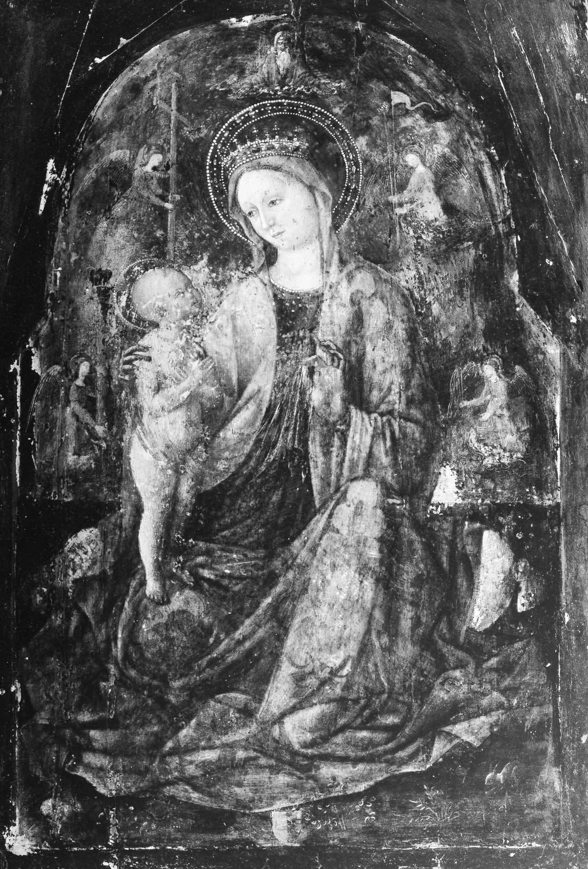 Madonna and Child by Italian (Venetian) Painter - Tempera canvas print
