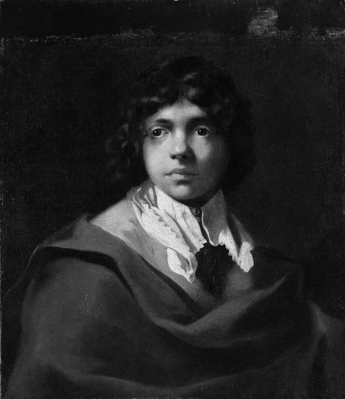 Portrait of a Young Boy by Sébastien Bourdon - Oil Painting canvas print