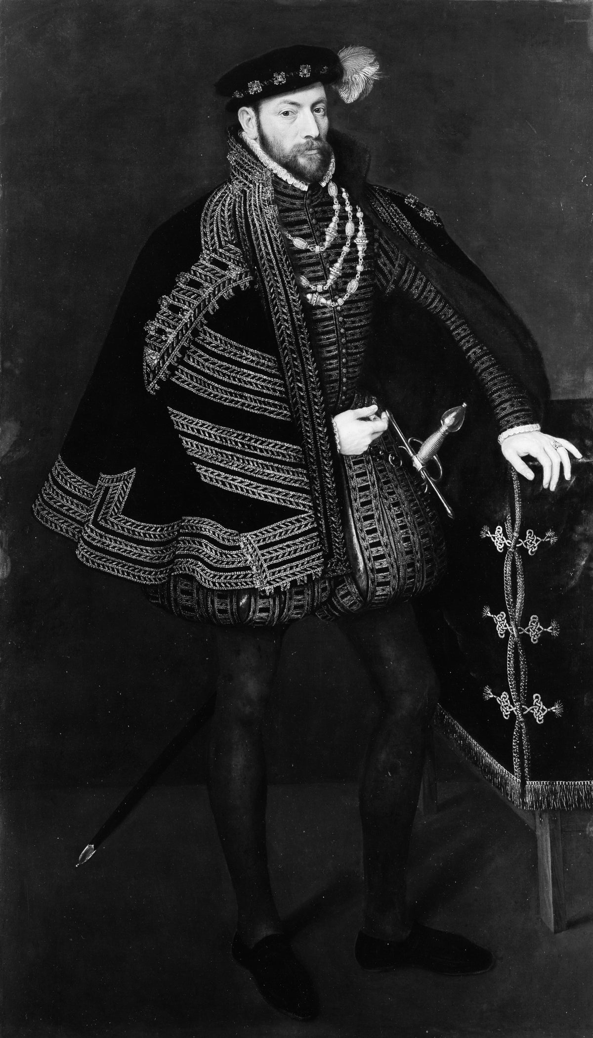 Portrait of a Man, Possibly Ottavio Farnese 15241586, Duke of Parma and Piacenza by Anthonis Mor van Dashorst - Oil Painting canvas print