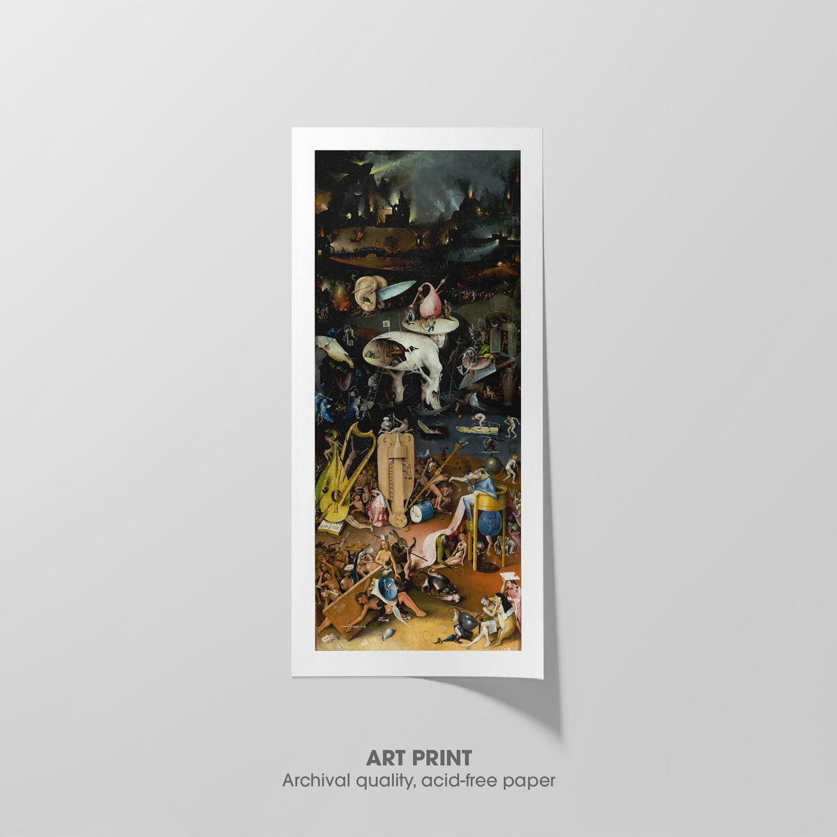 Last Judgment  Bosch  Art Print by Without A Frame - Oil Painting canvas print
