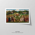 Adoration of the Mystic Lamb  Van Eyck  Art Print by Without A Frame - Oil Painting canvas print