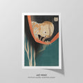 Ghost of Kohada Koheiji  Hokusai  Art Print by Without A Frame - Oil Painting canvas print