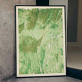 Papier marbr vert Poster by Moryarty - Oil Painting canvas print