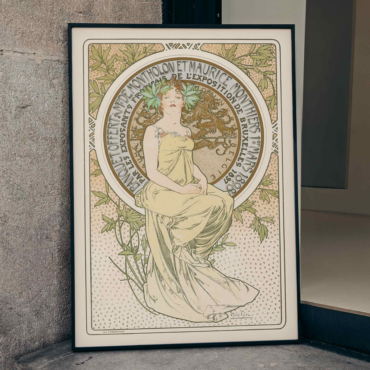 Exposition de Bruxelles Poster by Moryarty - Oil Painting canvas print