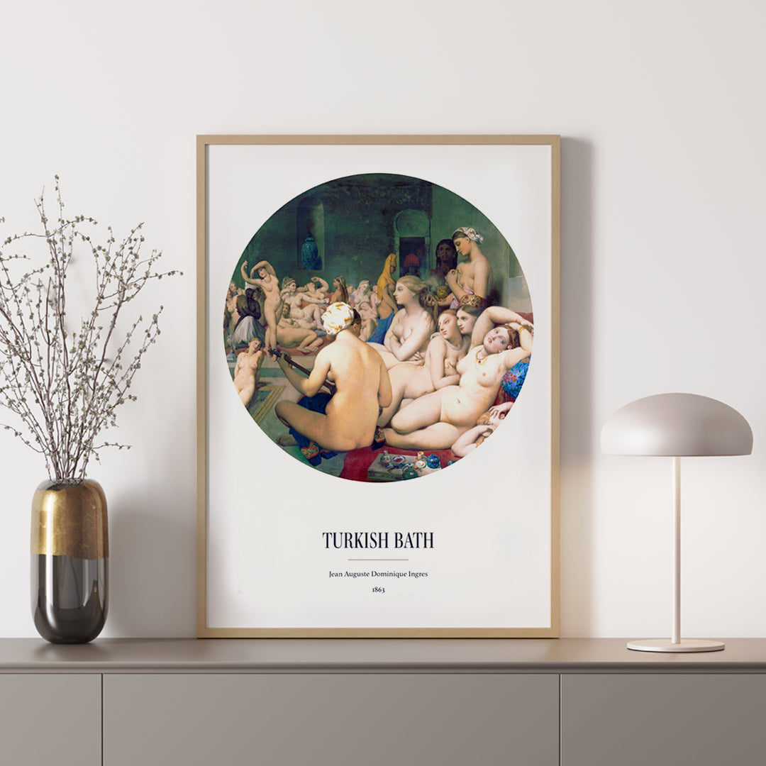 Le Bain turc Poster by Moryarty - Oil Painting canvas print