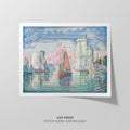 Port of La Rochelle  Signac  Art Print by Without A Frame - Oil Painting canvas print