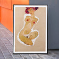 Femme nue accroupie Poster by Moryarty - Oil Painting canvas print