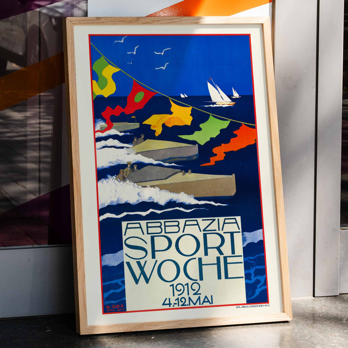 Abbazia Sport Woche Poster by Moryarty - Oil Painting canvas print