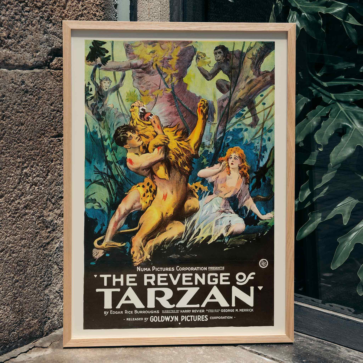 La revanche de Tarzan Poster by Moryarty - Oil Painting canvas print