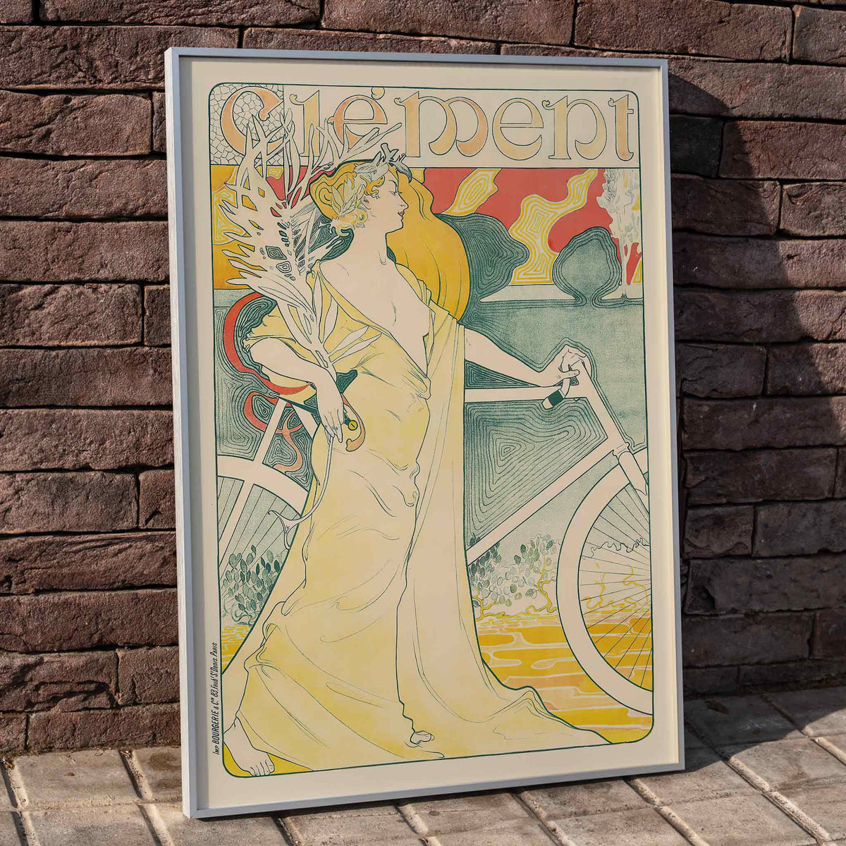 Bicyclette Clment Poster by Moryarty - Oil Painting canvas print
