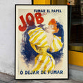 Fumer le papier Job ou Arrter de fumer Poster by Moryarty - Oil Painting canvas print