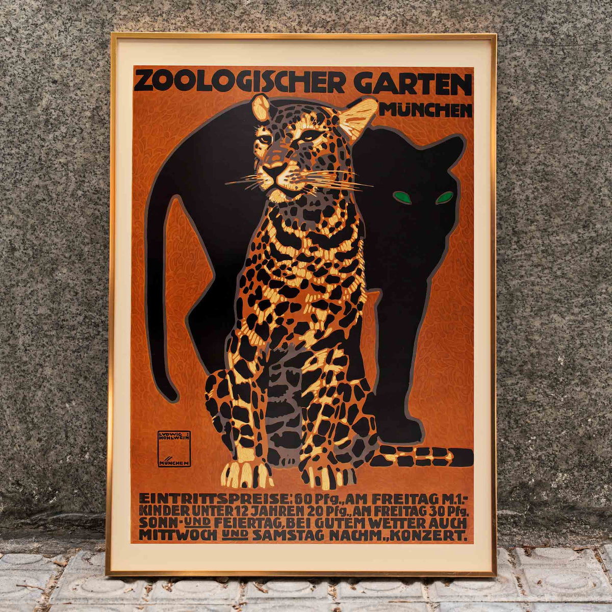 Zoologischer Garten Mnchen Poster by Moryarty - Oil Painting canvas print