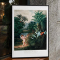 Cupidon insufflant la vie aux plantes Poster by Moryarty - Oil Painting canvas print