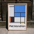 Composition au grand plan bleu Poster by Moryarty - Oil Painting canvas print