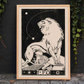 Lion Poster by Moryarty - Oil Painting canvas print