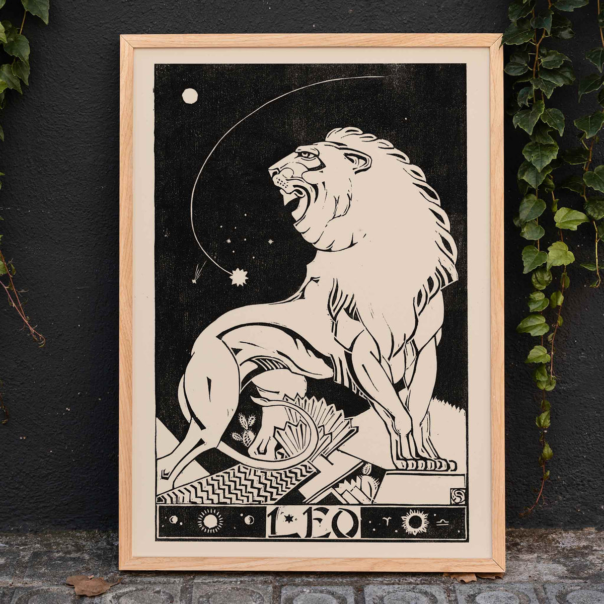 Lion Poster by Moryarty - Oil Painting canvas print