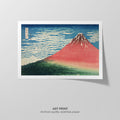 Red Fuji  Hokusai  Art Print by Without A Frame - Oil Painting canvas print