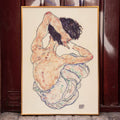 Nu assis vu de dos Poster by Moryarty - Oil Painting canvas print