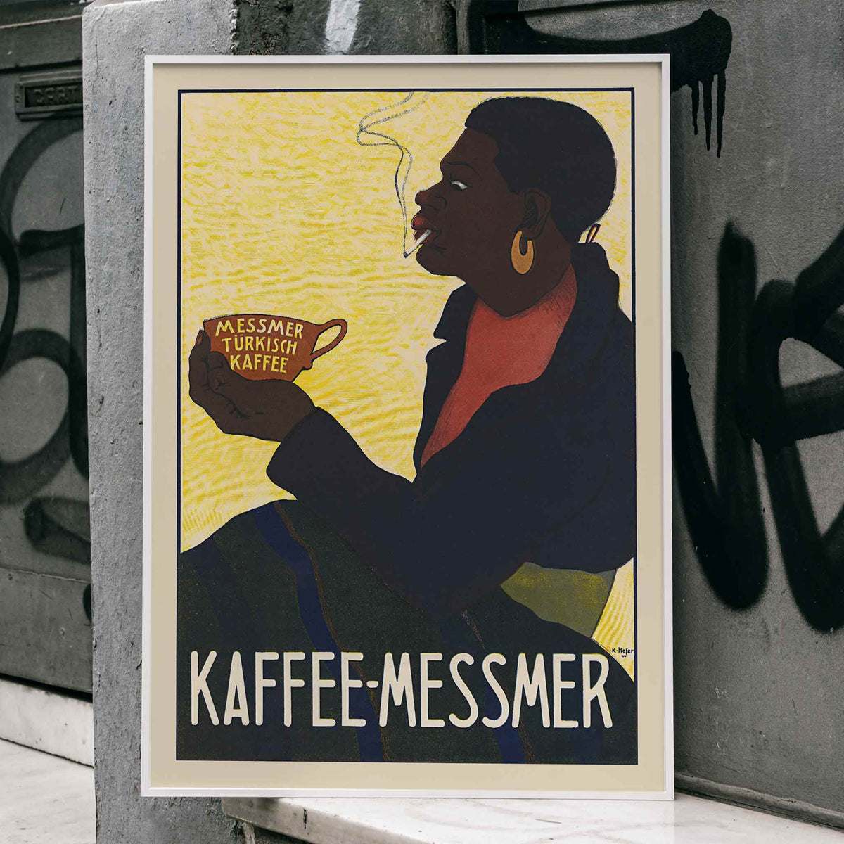 Caf turc Messmer Poster by Moryarty - Oil Painting canvas print