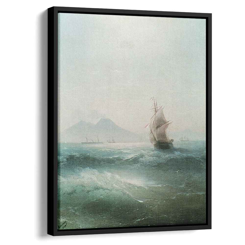 The Bay of Naples. View of Vesuvius 1879 by Ivan Aivazovsky by Ivan Aivazovsky - Oil Painting canvas print