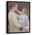 The Childs Caress 1890 by Mary Cassatt by Mary Cassatt - Impressionist canvas print