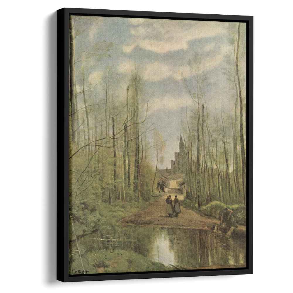 The Church at Marissel, near Beauvais by Camille Corot by Camille Corot - Realist canvas print