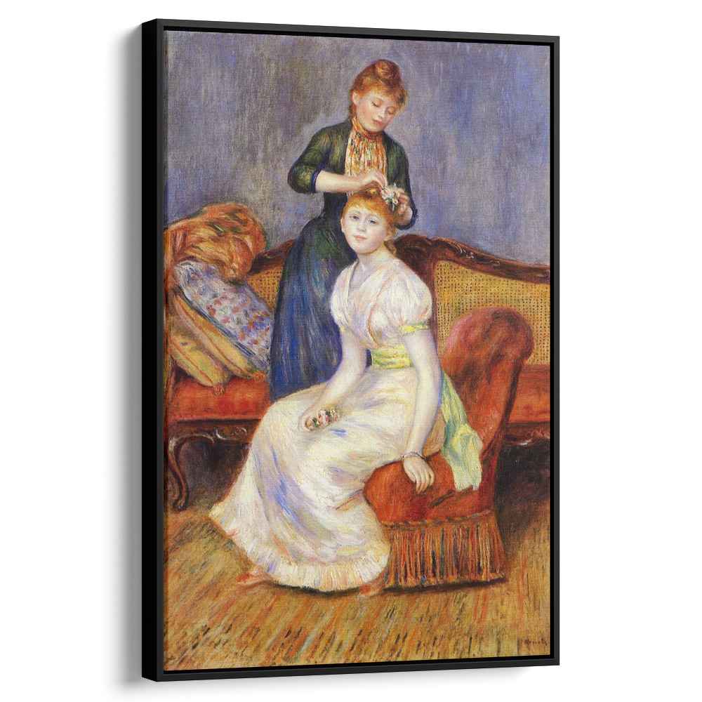 The Coiffure 1888 by Pierre-Auguste Renoir by Pierre-Auguste Renoir - Impressionist canvas print