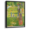 The Couple 1884 by Georges Seurat by Georges Seurat - Pointillist canvas print