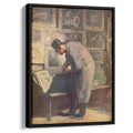The Print Collector 1860 by Honore Daumier by Honore Daumier - Realist canvas print