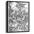 The Four Horsemen of the Apocalypse, Death, Famine, Pestilence and War by Albrecht Durer by Albrecht Durer - Renaissance canvas print