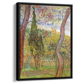 The Garden of Saint-Paul Hospital 1889 by Vincent van Gogh by Vincent van Gogh - Post-Impressionist canvas print