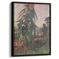 The Garden with Sunflower 1887 by Vincent van Gogh by Vincent van Gogh - Post-Impressionist canvas print