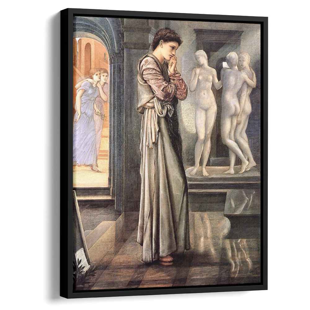 Pygmalion and the Image I The Heart Desires 1878 by Edward Burne-Jones by Edward Burne-Jones - Oil Painting canvas print