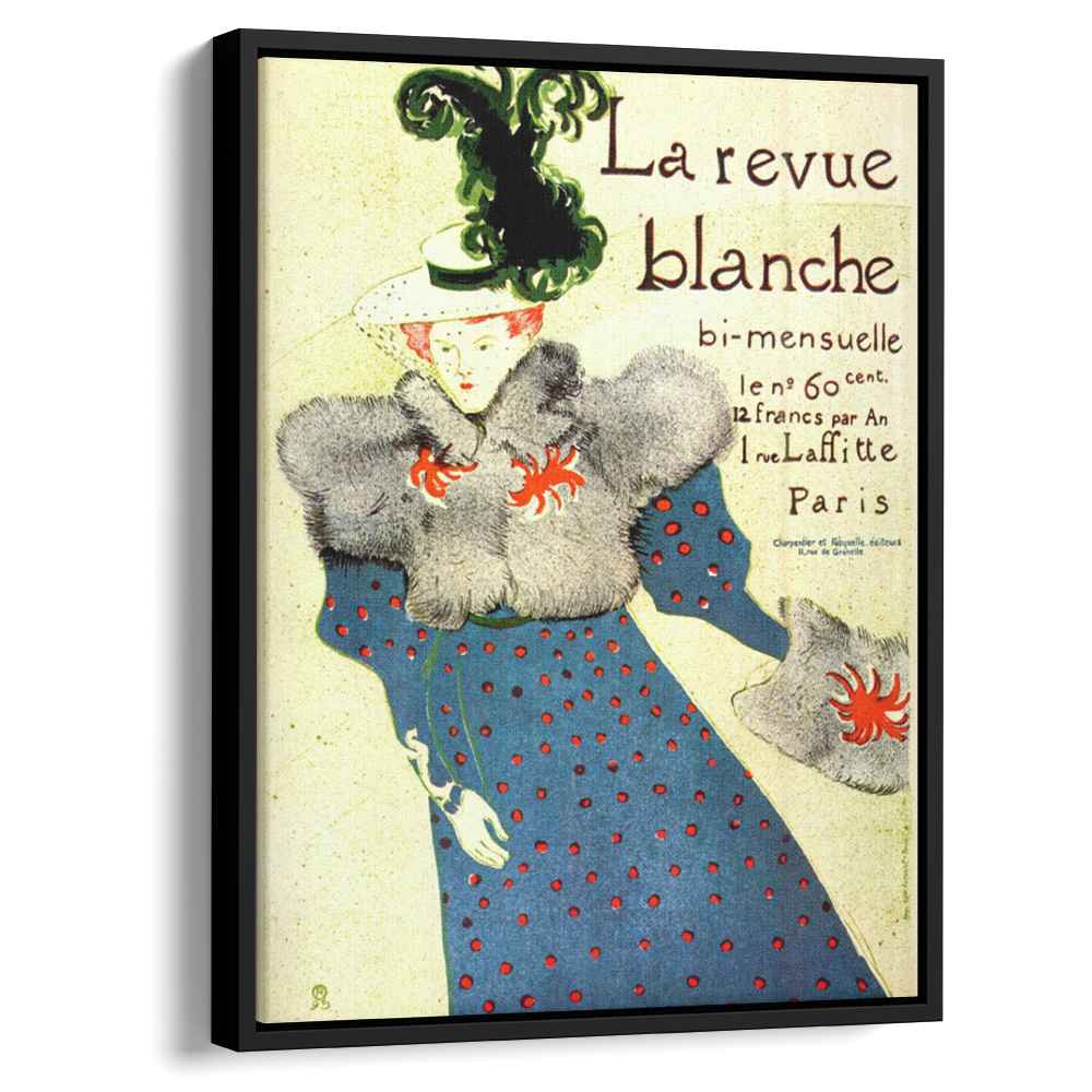 The journal white poster 1896 by Henri de Toulouse-Lautrec by Henri de Toulouse-Lautrec - Post-Impressionist canvas print